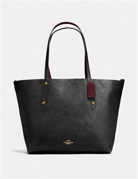 reversible tote coach|coach reversible market tote.